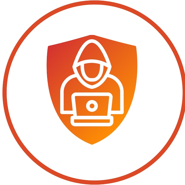 Estilo de icono de bloque de amenaza de diseño vectorial