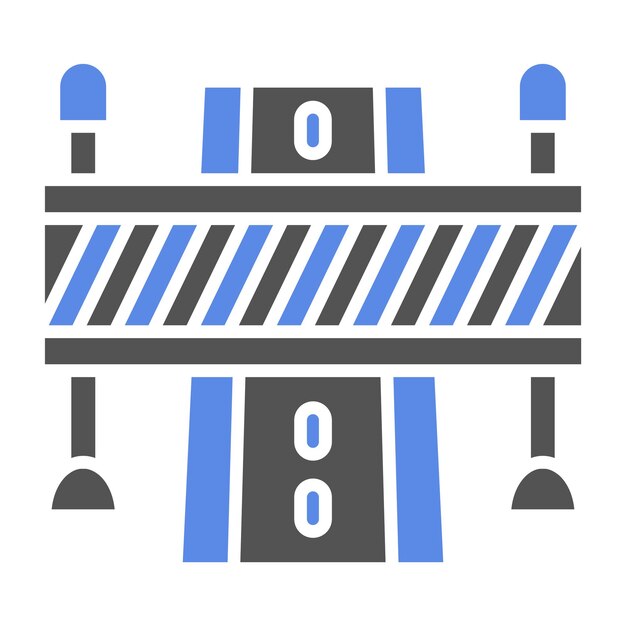 Estilo del icono del bloque de carretera de diseño vectorial