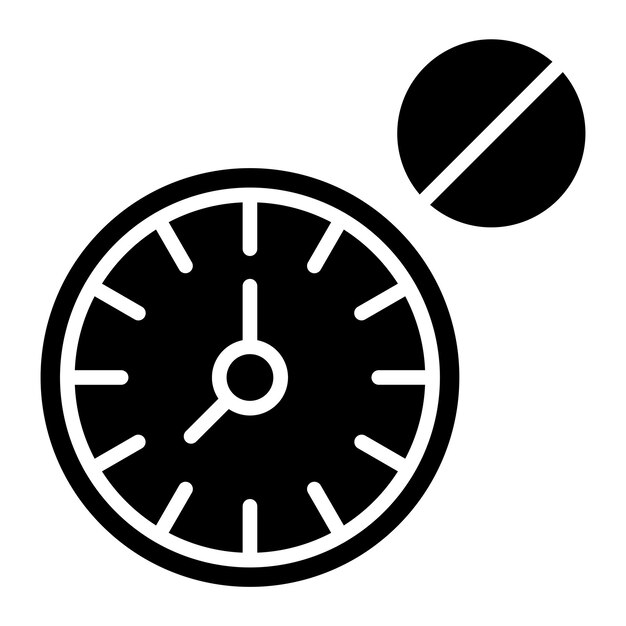 Estilo del icono del bloque de tiempo del diseño vectorial