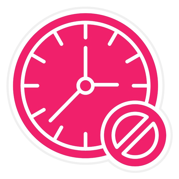 Estilo del icono del bloque de tiempo del diseño vectorial