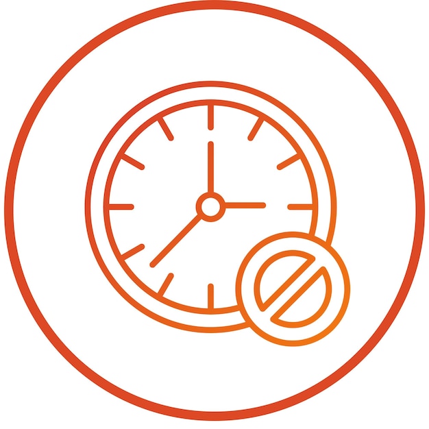Estilo del icono del bloque de tiempo del diseño vectorial