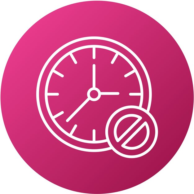 Estilo del icono del bloque de tiempo del diseño vectorial
