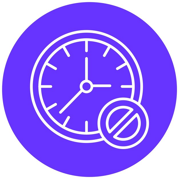 Estilo del icono del bloque de tiempo del diseño vectorial