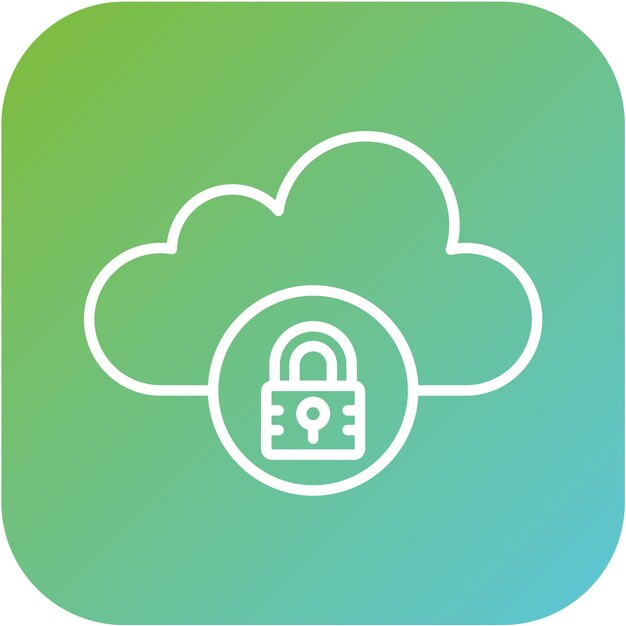Estilo del icono bloqueado en la nube