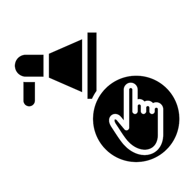 Estilo de icono de bloqueador de anuncios de diseño vectorial