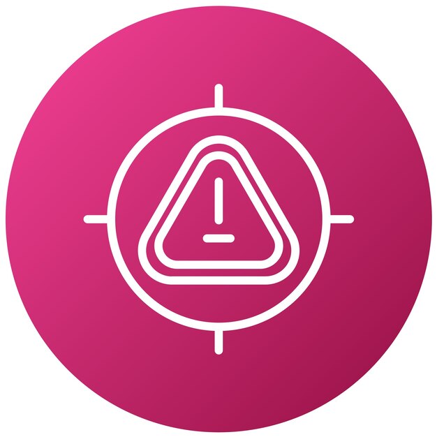 Estilo del icono del bloqueador de riesgo de diseño vectorial