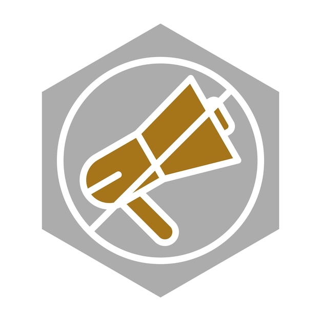 Estilo de icono de bloqueo de anuncios de diseño vectorial
