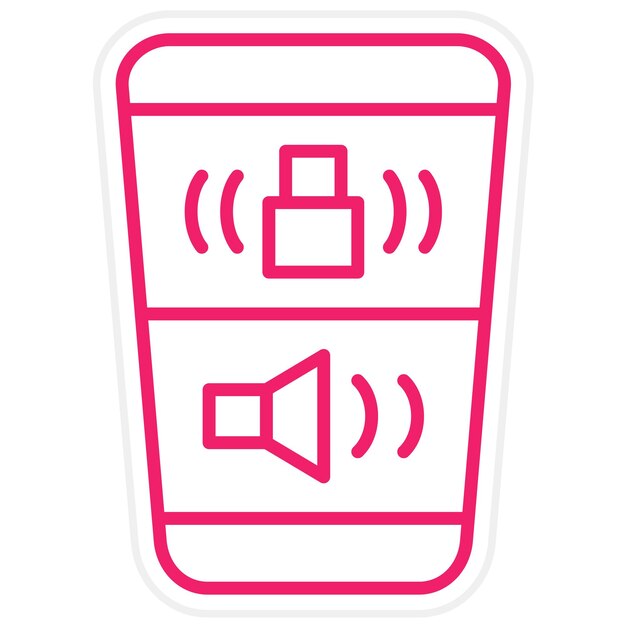 Estilo del icono de bloqueo automático de la puerta