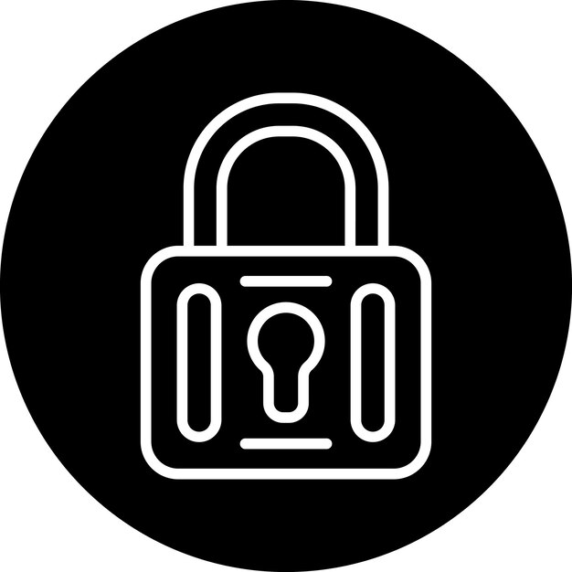 Estilo de icono de bloqueo de diseño vectorial