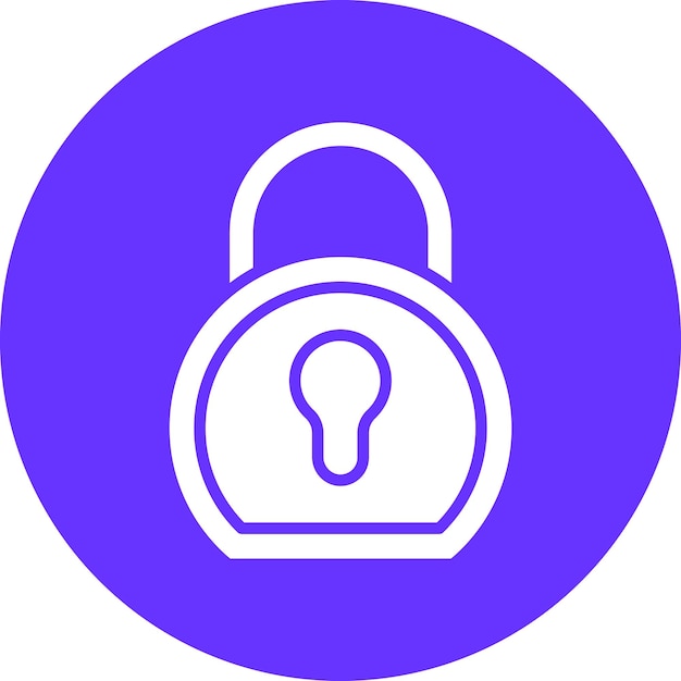 Estilo del icono de bloqueo del diseño vectorial