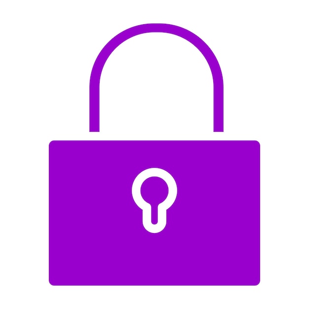 Estilo de icono de bloqueo de diseño vectorial