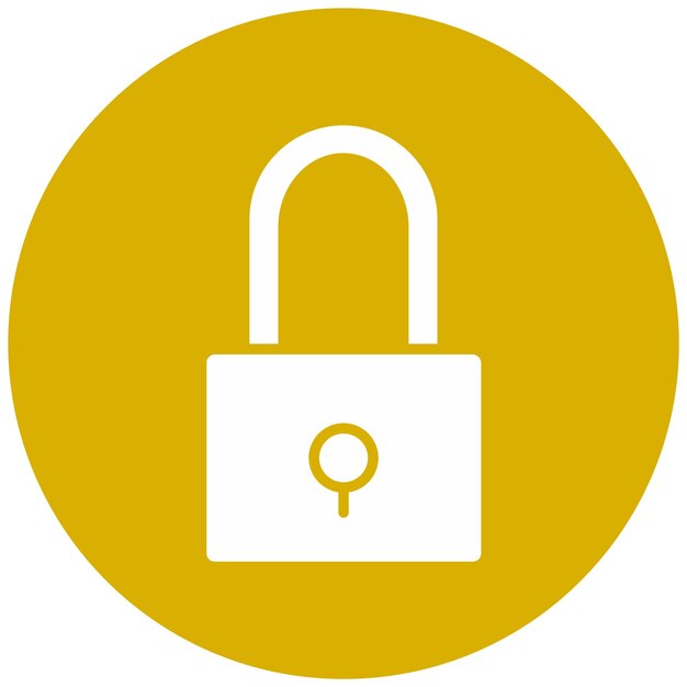 Estilo de icono de bloqueo de diseño vectorial