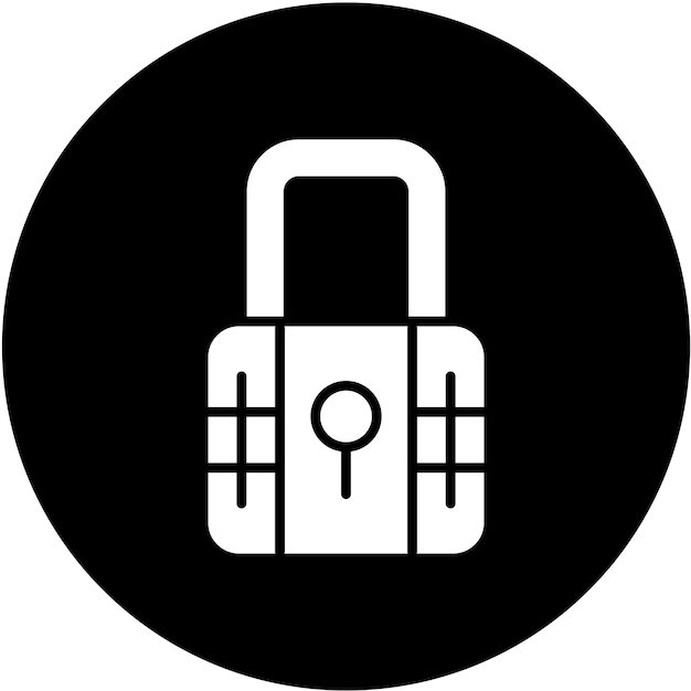 Estilo de icono de bloqueo de diseño vectorial