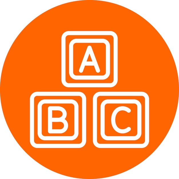 Estilo del icono de los bloques ABC