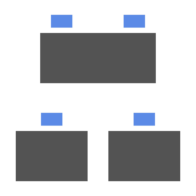 Estilo de icono de los bloques de construcción del diseño vectorial