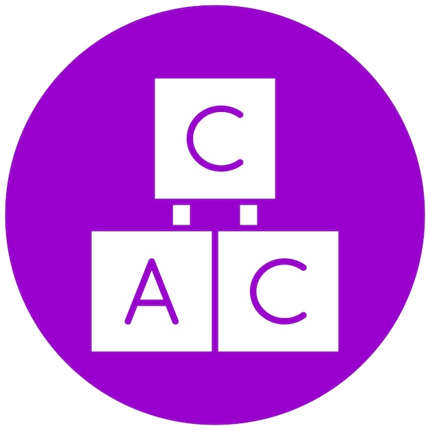 Estilo del icono de los bloques de diseño vectorial