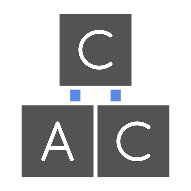 Estilo del icono de los bloques de diseño vectorial