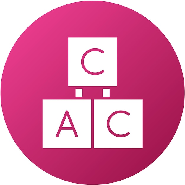 Estilo del icono de los bloques de diseño vectorial