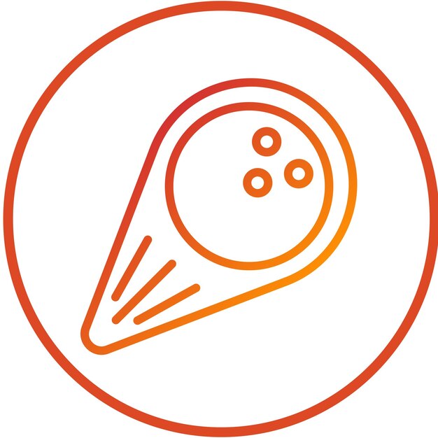 Estilo del icono de la bola de diseño vectorial