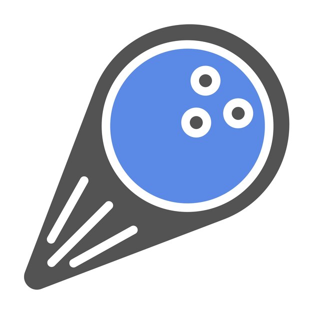 Estilo del icono de la bola de diseño vectorial