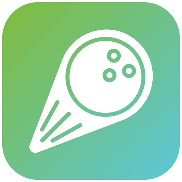 Estilo del icono de la bola de diseño vectorial