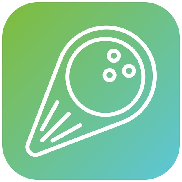 Estilo del icono de la bola de diseño vectorial