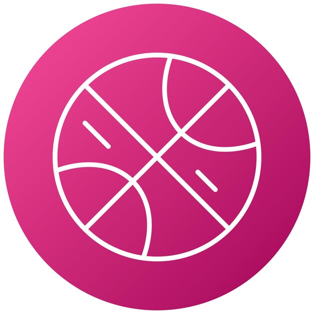 Estilo del icono de la bola de diseño vectorial