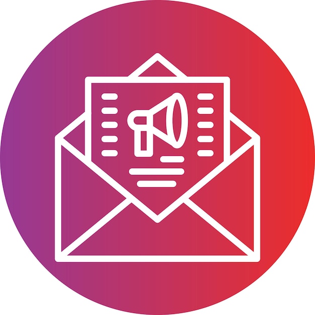 Estilo del icono del boletín de noticias