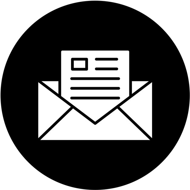 Estilo del icono del boletín de noticias