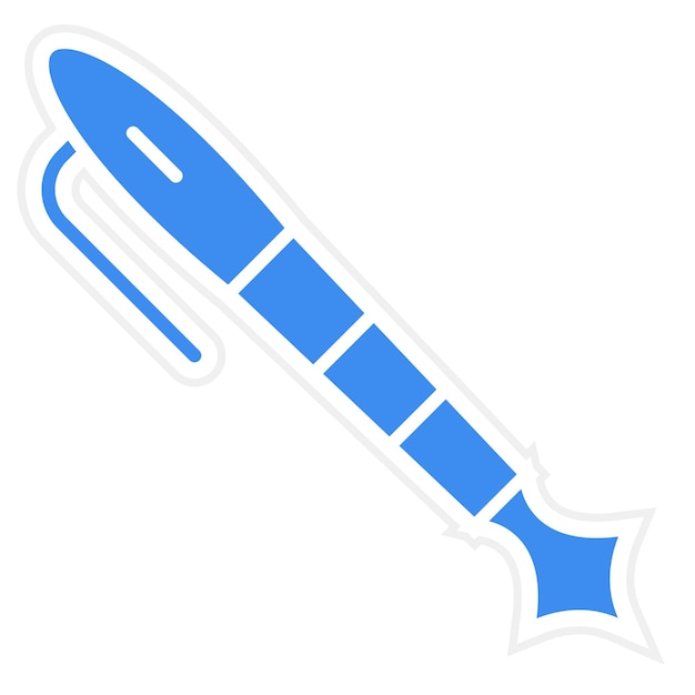 Estilo del icono del bolígrafo de diseño vectorial
