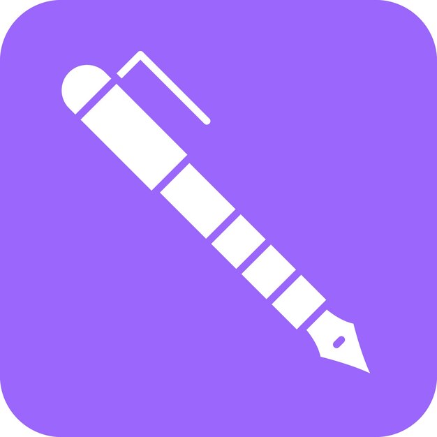 Estilo del icono del bolígrafo de diseño vectorial