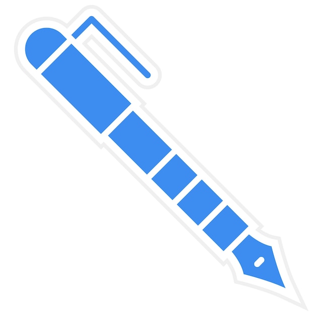Estilo del icono del bolígrafo de diseño vectorial