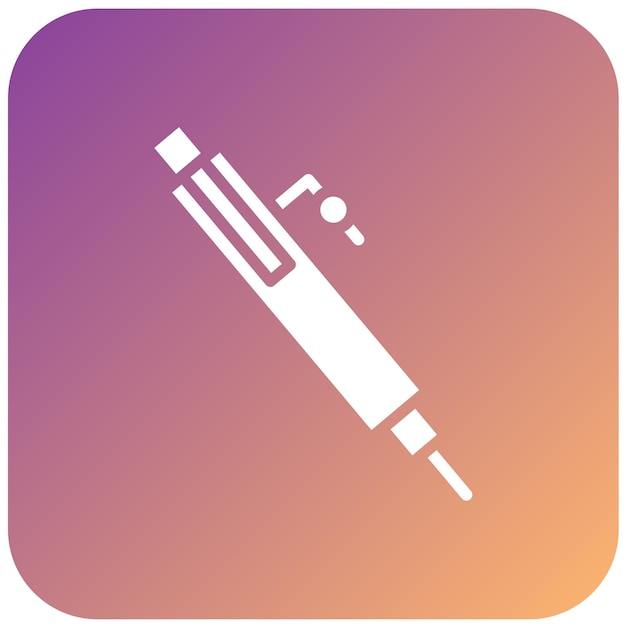 Estilo del icono del bolígrafo de diseño vectorial