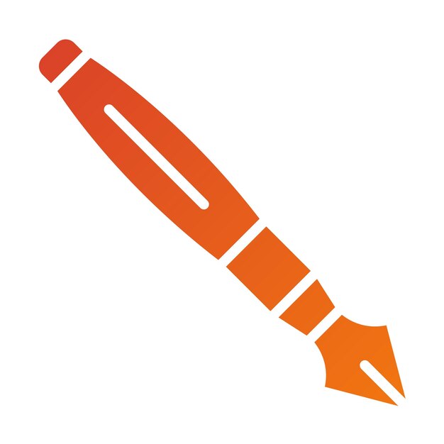 Estilo del icono del bolígrafo de diseño vectorial