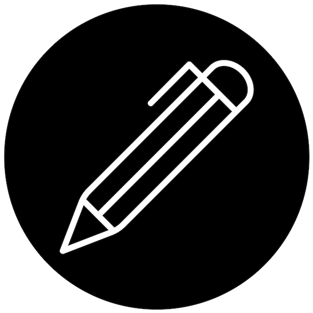 Estilo del icono del bolígrafo de diseño vectorial