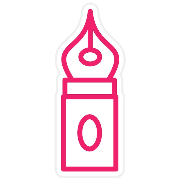 Estilo del icono del bolígrafo de diseño vectorial