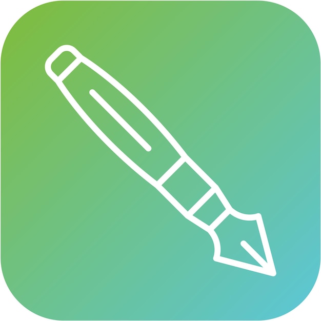 Estilo del icono del bolígrafo de diseño vectorial