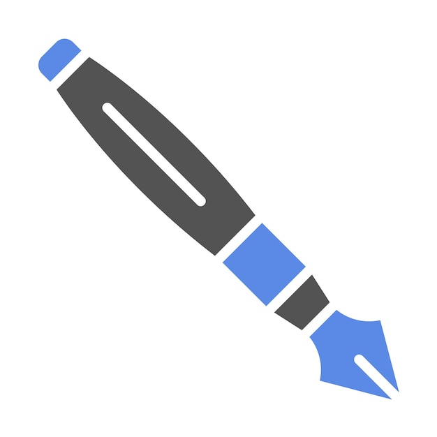 Estilo del icono del bolígrafo de diseño vectorial