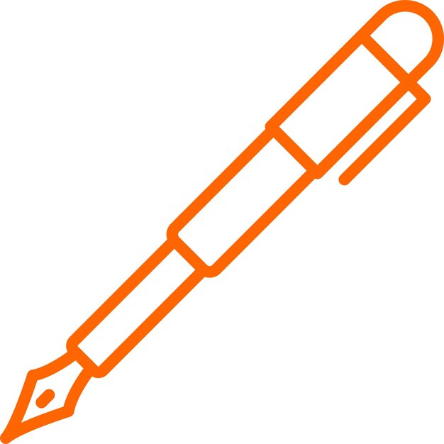 Estilo del icono del bolígrafo de diseño vectorial