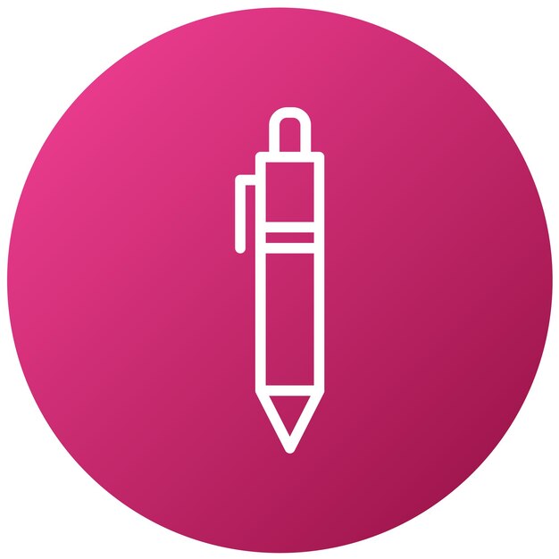 Estilo del icono del bolígrafo de diseño vectorial