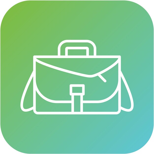 Estilo del icono de la bolsa de la cámara de diseño vectorial