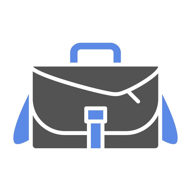 Estilo del icono de la bolsa de la cámara de diseño vectorial