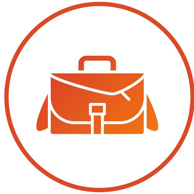Estilo del icono de la bolsa de la cámara de diseño vectorial