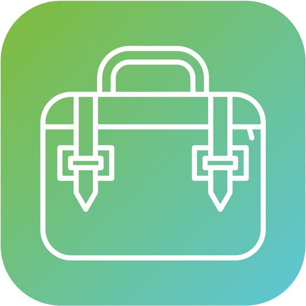 Estilo del icono de la bolsa cosmética