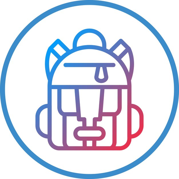 Estilo del icono de la bolsa de diseño vectorial