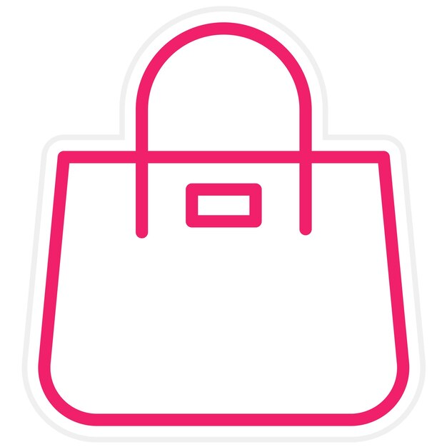 Estilo del icono de la bolsa de diseño vectorial