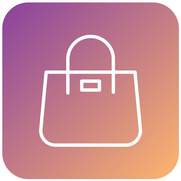 Estilo del icono de la bolsa de diseño vectorial