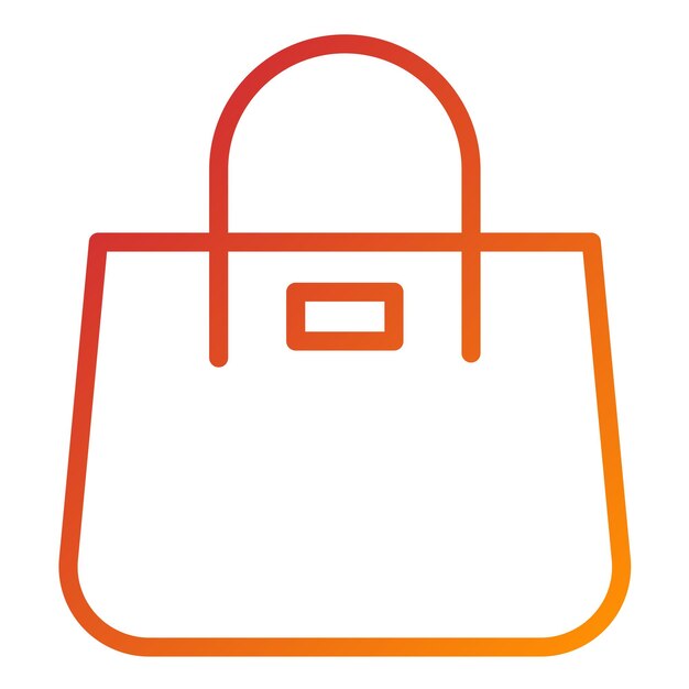 Estilo del icono de la bolsa de diseño vectorial