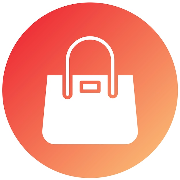 Estilo del icono de la bolsa de diseño vectorial