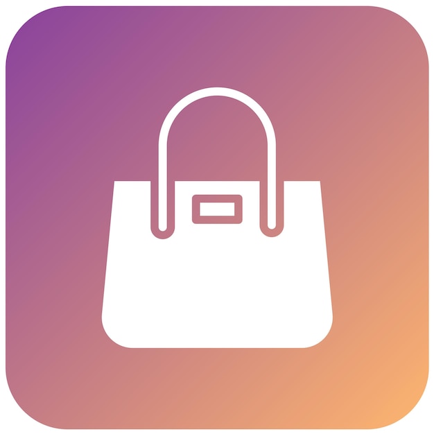 Estilo del icono de la bolsa de diseño vectorial